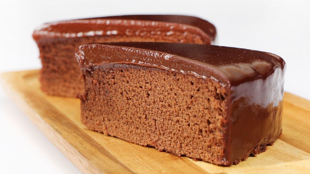 čokoládová poleva na čokoládovej torte