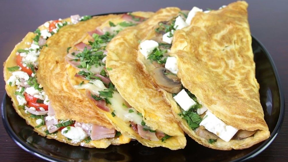 plnená omeleta na 3 spôsoby